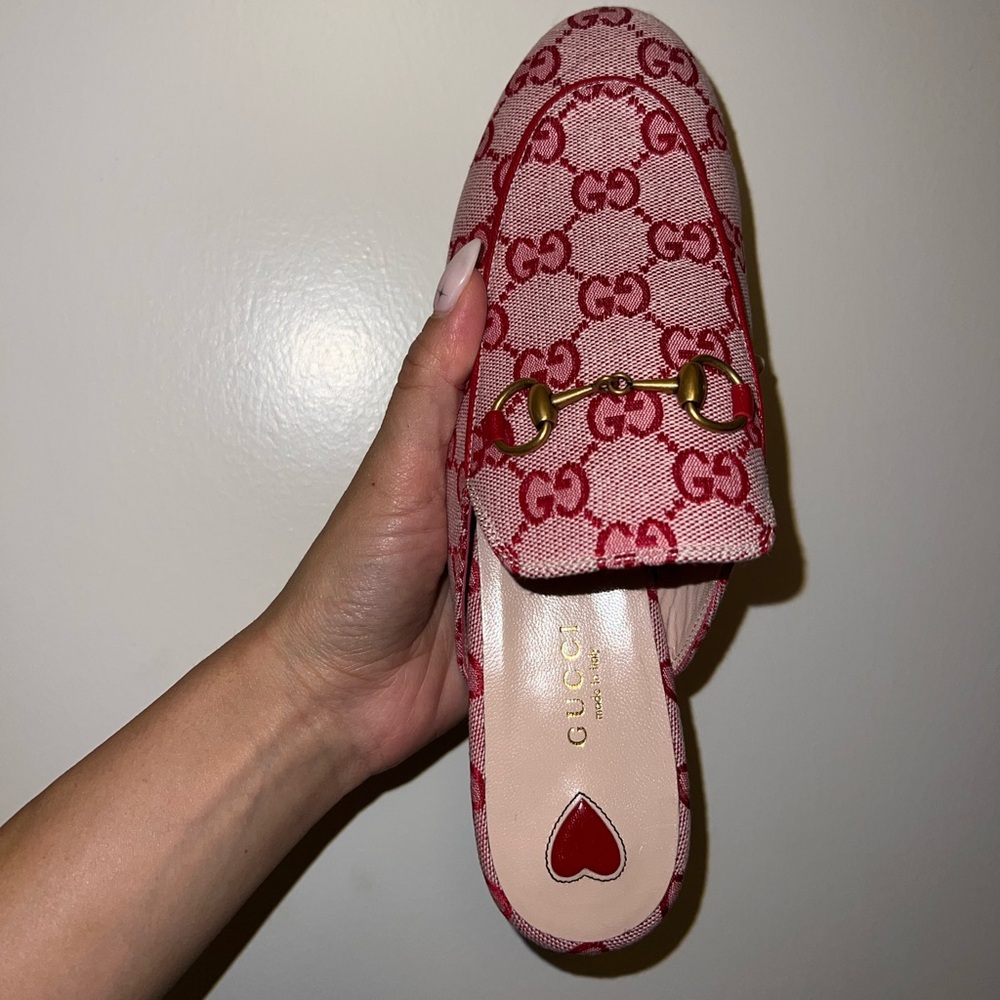 Gucci Canvas Mules